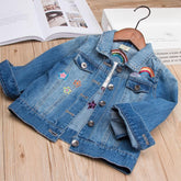 Baby Girls Denim Coats Kids Jackets-TB00993-Veeddydropshipping